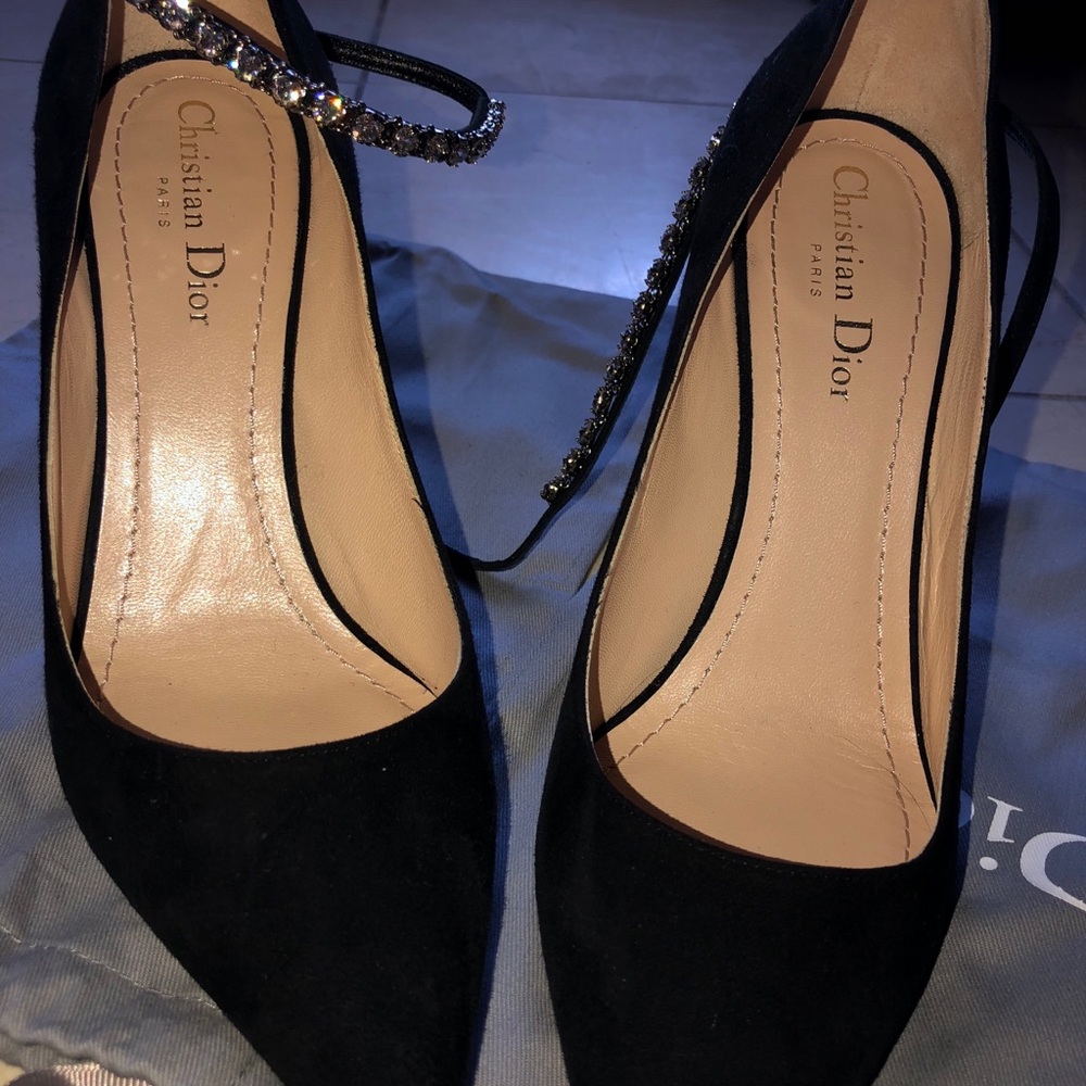 Christian Dior 100MM Suede pumps